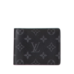 Louis Vuitton AB Louis Vuitton Black Monogram Canvas Fabric Monogram Eclipse Multiple Wallet France