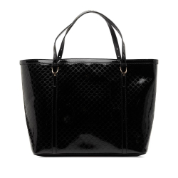 Gucci AB Gucci Black Patent Leather Leather Microguccissima Patent Nice Tote Italy