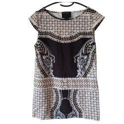 Roberto Cavalli Brown-pink shirt S