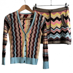 Missoni Set: Strickjacke und Rock