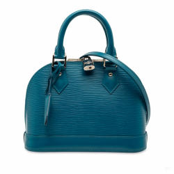 Louis Vuitton Alma BB Epi Leather Top-handle Handbag Blue