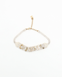 Chanel Coco Mark Rhinestone Pearl Choker