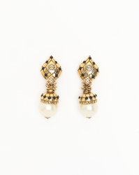 Loewe Dangling Pearl Clip-on Earrings
