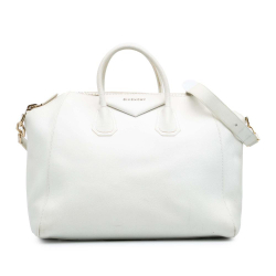 Givenchy B Givenchy White Calf Leather Large Antigona Satchel Italy
