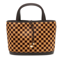 Louis Vuitton AB Louis Vuitton Brown Pony Hair Natural Material Damier Sauvage Impala Italy
