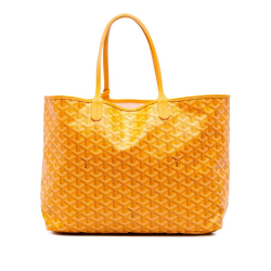 Goyard AB Goyard Yellow Coated Canvas Fabric Goyardine Saint Louis PM France
