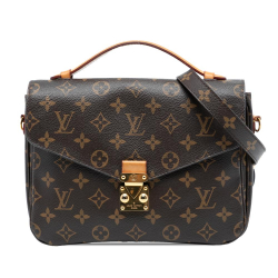 Louis Vuitton B Louis Vuitton Brown Monogram Canvas Fabric Monogram Pochette Metis Italy