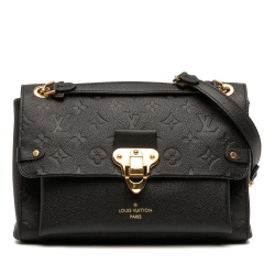 Louis Vuitton B Louis Vuitton Black Monogram Empreinte Leather Vavin PM France
