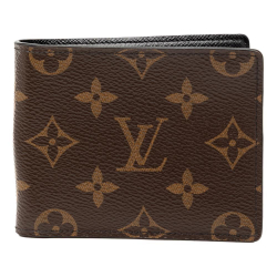 Louis Vuitton AB Louis Vuitton Brown Monogram Canvas Fabric Monogram Multiple Wallet France