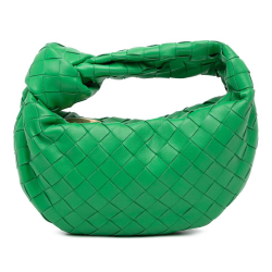 Bottega Veneta AB Bottega Veneta Green Nappa Leather Leather Mini Nappa Intrecciato Jodie Italy
