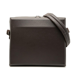 Louis Vuitton AB Louis Vuitton Brown Dark Brown Calf Leather Monogram Glace Steve France