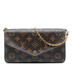 Louis Vuitton B Louis Vuitton Brown Monogram Canvas Fabric Monogram Pochette Felicie France
