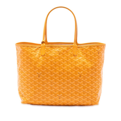 Goyard AB Goyard Yellow Coated Canvas Fabric Goyardine Saint Louis PM France