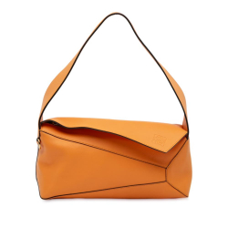 Loewe B LOEWE Orange Calf Leather skin Puzzle Hobo Spain