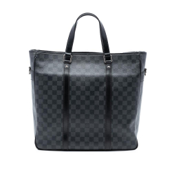 Louis Vuitton B Louis Vuitton Black Damier Canvas Fabric Damier Graphite Tadao PM France