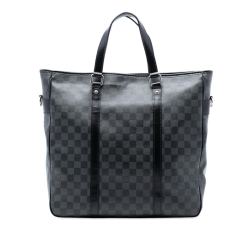 Louis Vuitton B Louis Vuitton Black Damier Canvas Fabric Damier Graphite Tadao PM France