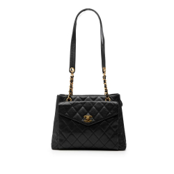 Chanel B Chanel Black Caviar Leather Leather CC Caviar Front Pocket Shoulder Bag Italy