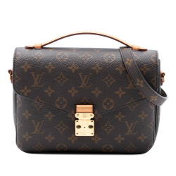 Louis Vuitton AB Louis Vuitton Brown Monogram Canvas Fabric Monogram Pochette Metis Italy