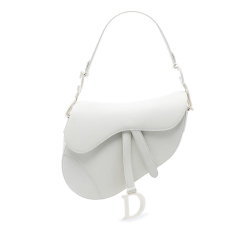 Christian Dior B Dior White Calf Leather Ultra Matte skin Saddle Bag Italy