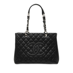 Chanel B Chanel Black Caviar Leather Leather Caviar Grand Shopping Tote Italy
