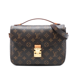 Louis Vuitton B Louis Vuitton Brown Monogram Canvas Fabric Monogram Pochette Metis France