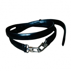 Toteme Black double buckle leather belt