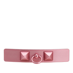 Hermès B Hermès Pink Aluminum Metal Caprice PM Hair Clip France