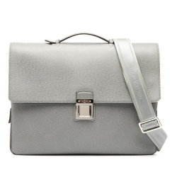 Louis Vuitton AB Louis Vuitton Gray Taiga Leather Leather Taiga Vassili GM France