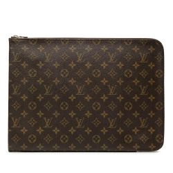 Louis Vuitton B Louis Vuitton Brown Monogram Canvas Fabric Monogram Poche Documents Portfolio France