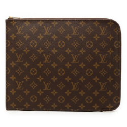 Louis Vuitton AB Louis Vuitton Brown Monogram Canvas Fabric Monogram Poche Documents Portfolio 30 France