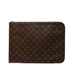 Louis Vuitton AB Louis Vuitton Brown Monogram Canvas Fabric Monogram Poche Documents Portfolio France