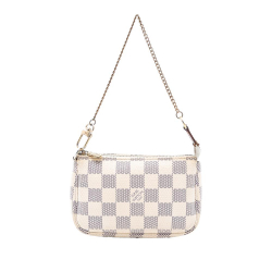 Louis Vuitton B Louis Vuitton White Damier Canvas Fabric Damier Azur Mini Pochette Accessoires France