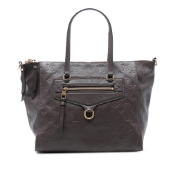 Louis Vuitton B Louis Vuitton Brown Dark Brown Calf Leather Monogram Empreinte Lumineuse PM France