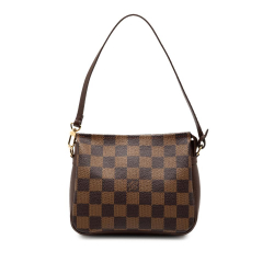 Louis Vuitton B Louis Vuitton Brown Damier Canvas Fabric Damier Ebene Trousse Pochette France