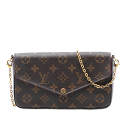 Louis Vuitton AB Louis Vuitton Brown Monogram Canvas Fabric Monogram Pochette Felicie France