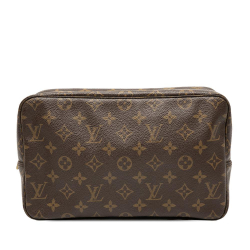 Louis Vuitton AB Louis Vuitton Brown Monogram Canvas Fabric Monogram Trousse Toilette 28 France