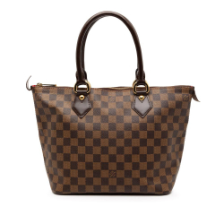 Louis Vuitton B Louis Vuitton Brown Damier Canvas Fabric Damier Ebene Saleya PM France