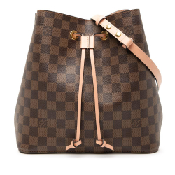 Louis Vuitton AB Louis Vuitton Brown Damier Canvas Fabric Damier Ebene NeoNoe MM United States