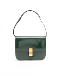 Celine Céline Classic Patent Box Bag
