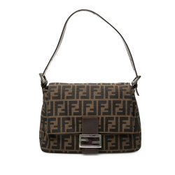 Fendi B Fendi Brown Canvas Fabric Zucca Mamma Forever Italy