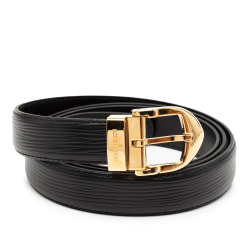 Louis Vuitton AB Louis Vuitton Black Epi Leather Leather Epi Classic Belt France