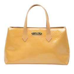 Louis Vuitton B Louis Vuitton Brown Beige Vernis Leather Leather Monogram Vernis Wilshire PM France