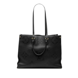 Louis Vuitton B Louis Vuitton Black Monogram Empreinte Leather Onthego GM France