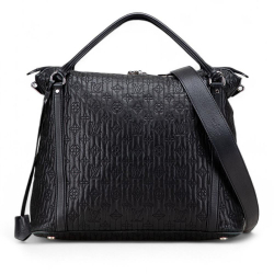 Louis Vuitton B Louis Vuitton Black Lambskin Leather Leather Monogram Antheia Ixia MM Italy