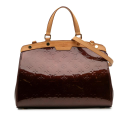 Louis Vuitton B Louis Vuitton Red Bordeaux Vernis Leather Leather Monogram Vernis Brea MM France
