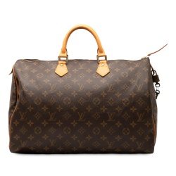 Louis Vuitton B Louis Vuitton Brown Monogram Canvas Fabric Monogram Speedy 40 France