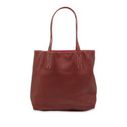 Hermès AB Hermès Red Dark Red Calf Leather Veau Sikkim Double Sens 28 France