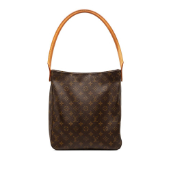 Louis Vuitton B Louis Vuitton Brown Monogram Canvas Fabric Monogram Looping GM France
