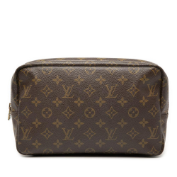 Louis Vuitton AB Louis Vuitton Brown Monogram Canvas Fabric Monogram Trousse Toilette 28 France