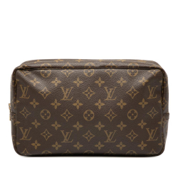 Louis Vuitton AB Louis Vuitton Brown Monogram Canvas Fabric Monogram Trousse Toilette 28 France